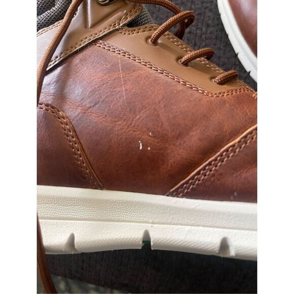 Timberland Mens Brown Leather Hoverlite Graydon Sneaker Boots Size 12 - Picture 10 of 13